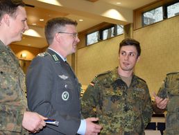 DBwV-Chef André Wüstner in der Universität der Bundeswehr in München. Foto: DBwV