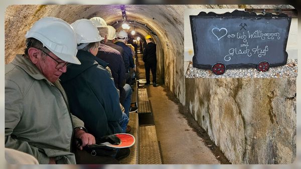 Untertage gewannen die Teilnehmer einen Einblick von der schweren und gefährlichen Arbeit der Bergleute. Fotos: HHR