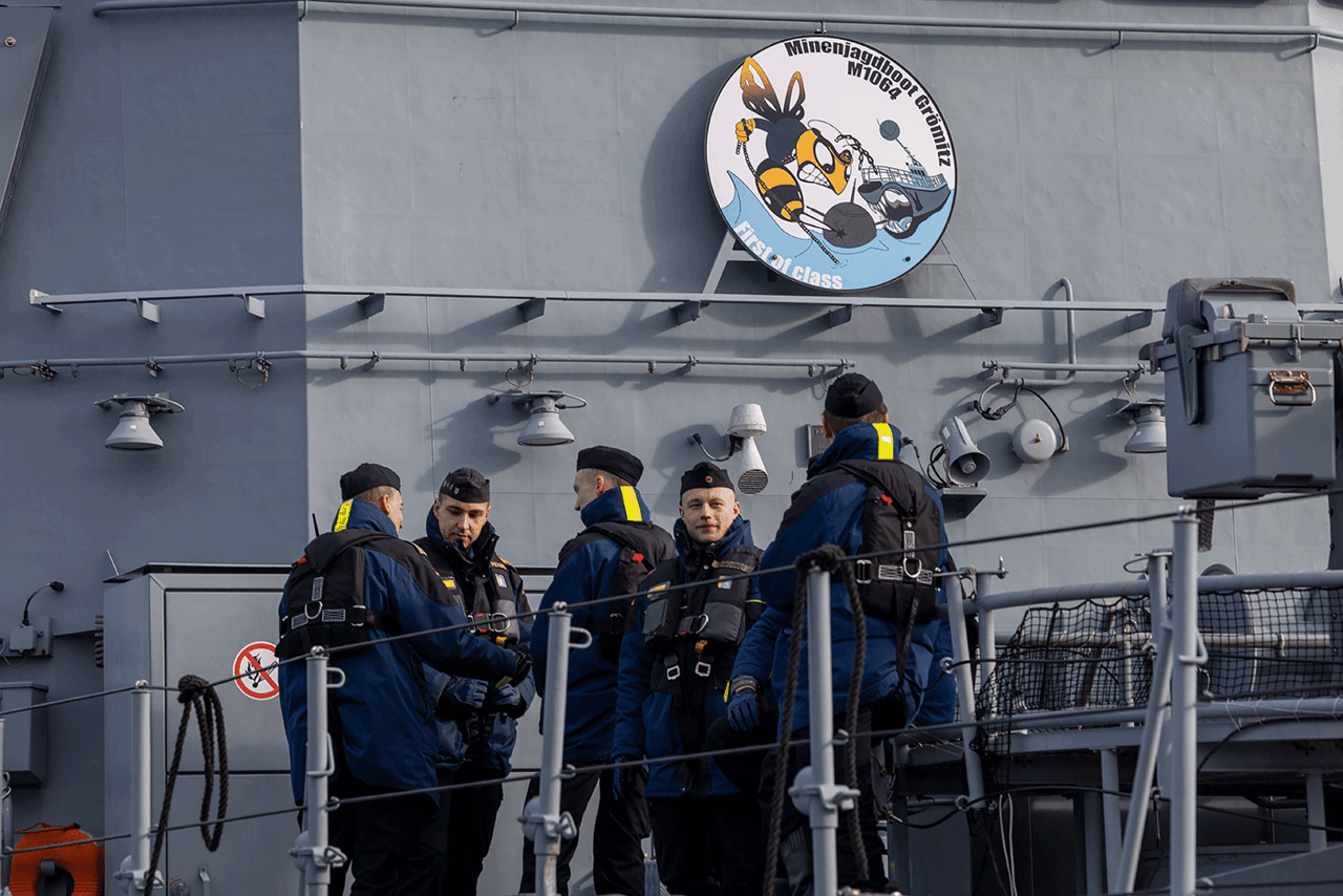 In Kürze wird sich die "Grömitz" dem ständigen Nato-Minenabwehrverband für Nord- und Ostsee anschließen. Foto: DBwV/Yann Bombeke