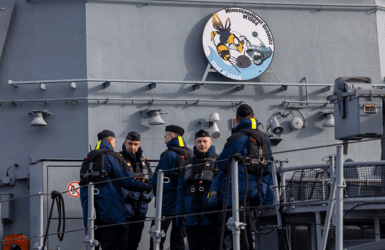 In Kürze wird sich die "Grömitz" dem ständigen Nato-Minenabwehrverband für Nord- und Ostsee anschließen. Foto: DBwV/Yann Bombeke