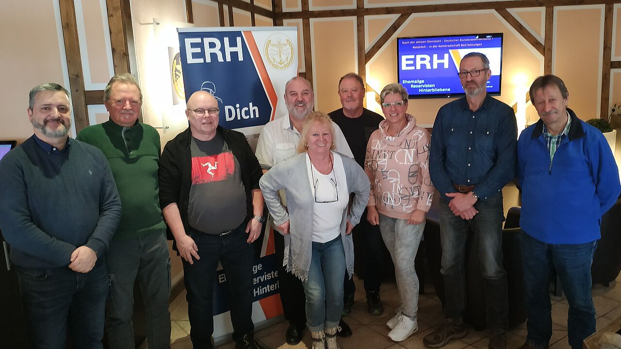 Der neugewählte Vorstand der KERH Bad Salzungen. Foto: DBwV/Zickler, Torsten