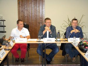BV bei Nord: Bei der Landesvorstandssitzung in Soltau: Andreas Brandes, André Wüstner und Peter Braunshausen (v.l.). Foto: DBwV