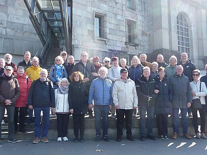 Die DBwV-Besuchergruppe auf dem ehemaligen Reichsparteitagsgelände. Foto: Petra Nolde