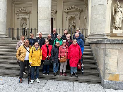 Ein vielfältiges politisches Informationsprogramm erlebte die Reisegruppe der KERH Rheine in Berlin. Foto: KERH Rheine