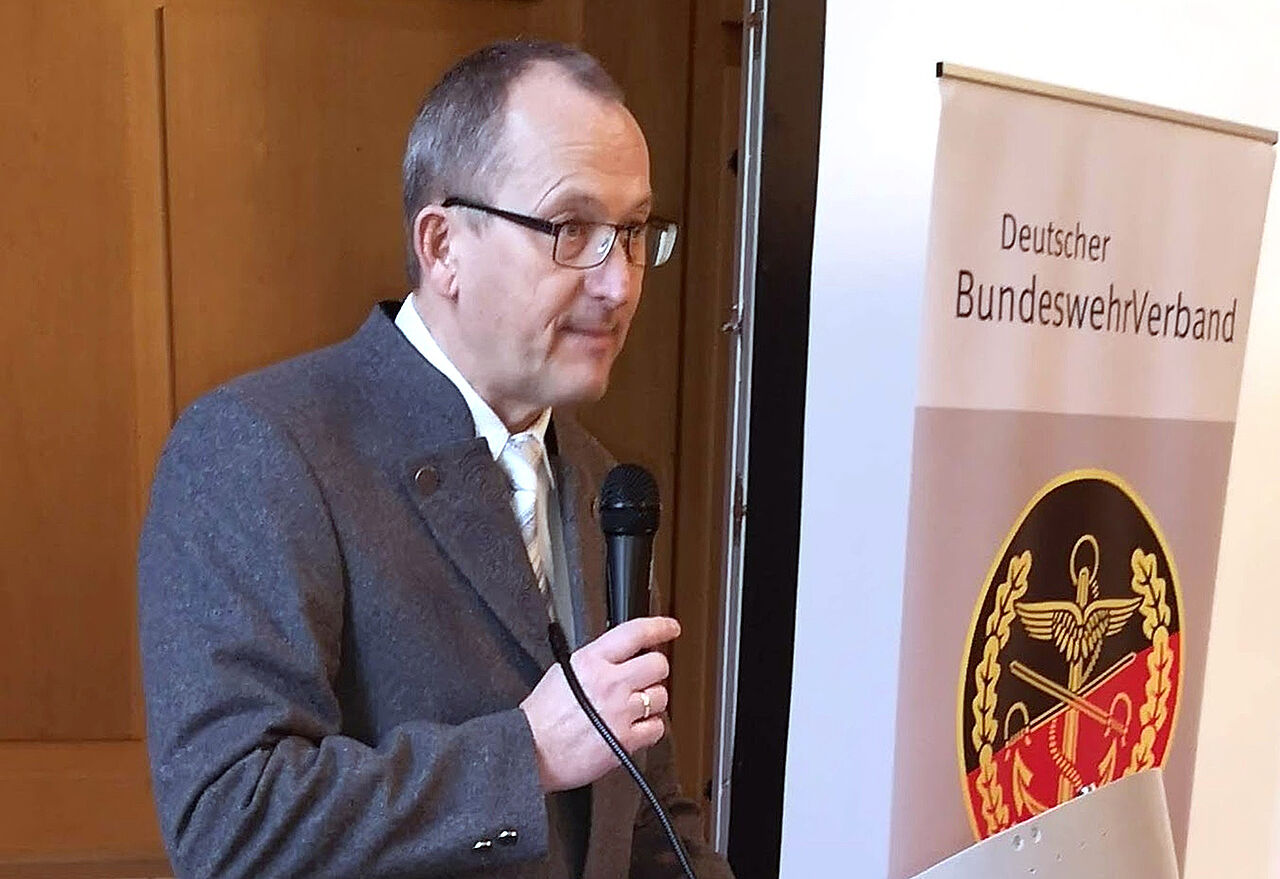 Oberstabsfeldwebel a.D. Reinhard Krömer – Vorsitzender. Foto: DBwV