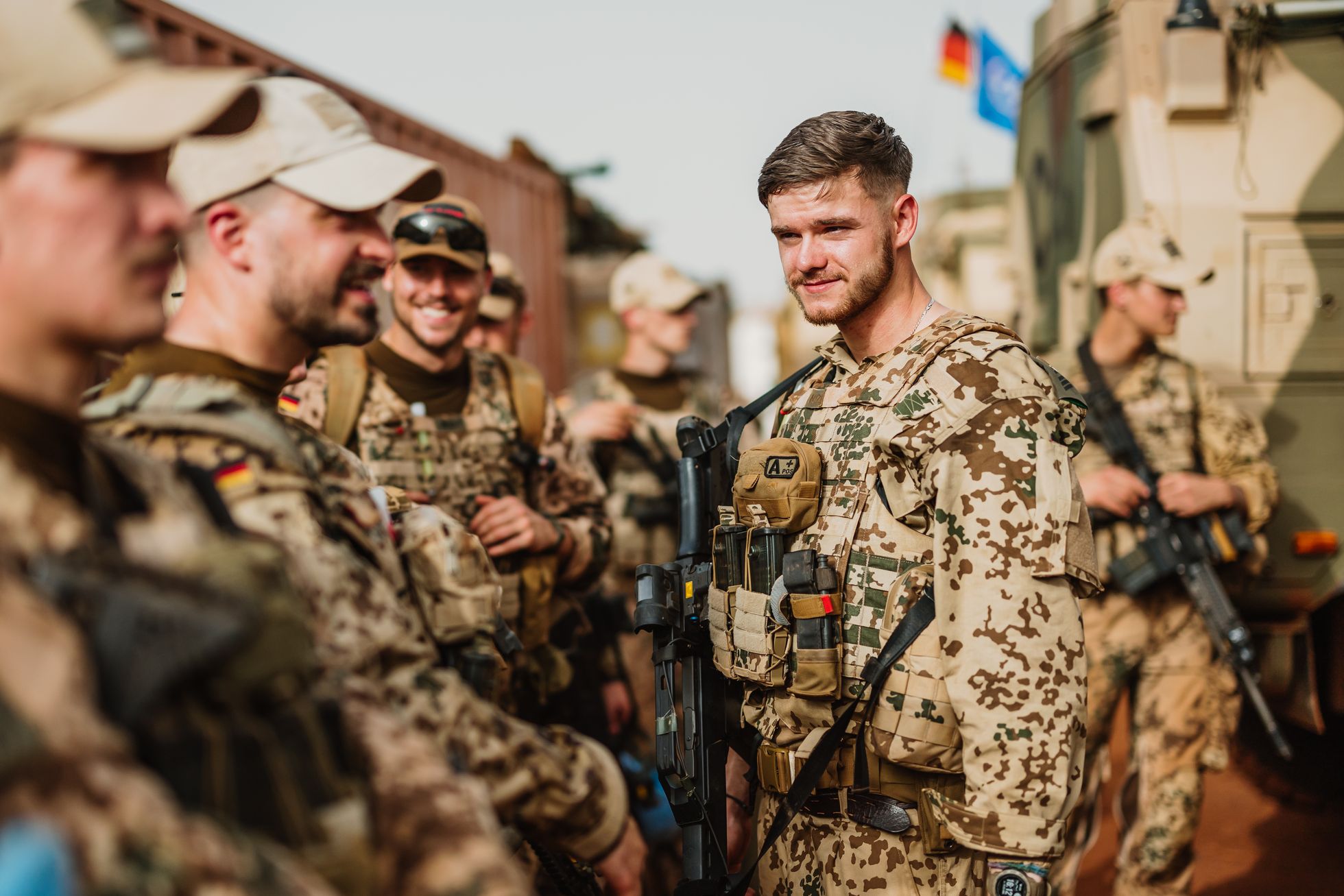 Soldaten kehren nach einer Patrouille im September 2023 ins Camp Castor zurück. Foto: Bundeswehr/Jana Neumann