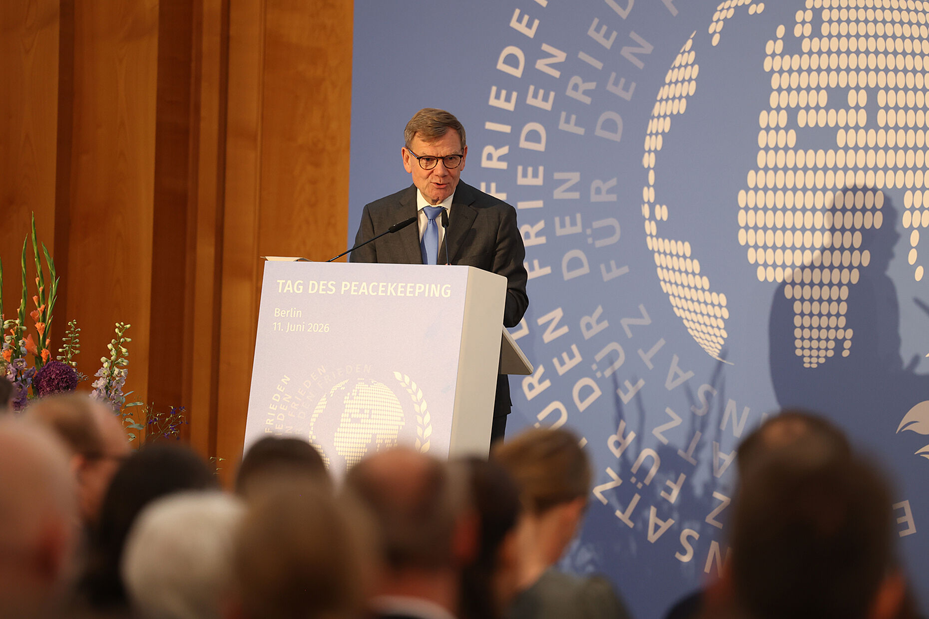 Außenminister Johann Wadephul hatte zur Ehrung ins Auswärtige Amt eingeladen. Foto: DBwV/Yann Bombeke