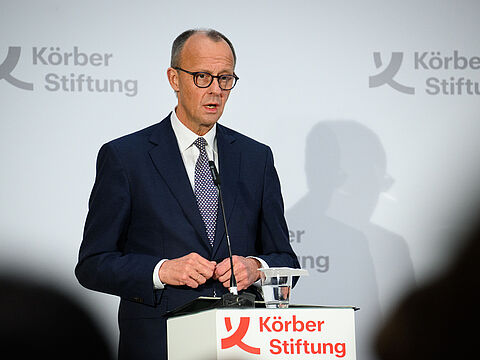 Was Kanzlerkandidat Friedrich Merz als Bundeskanzler ändern möchte, skizzierte er nun in einer Grundsatzrede bei der Körber-Stiftung. Foto: picture alliance/dpa/Bernd von Jutrczenka