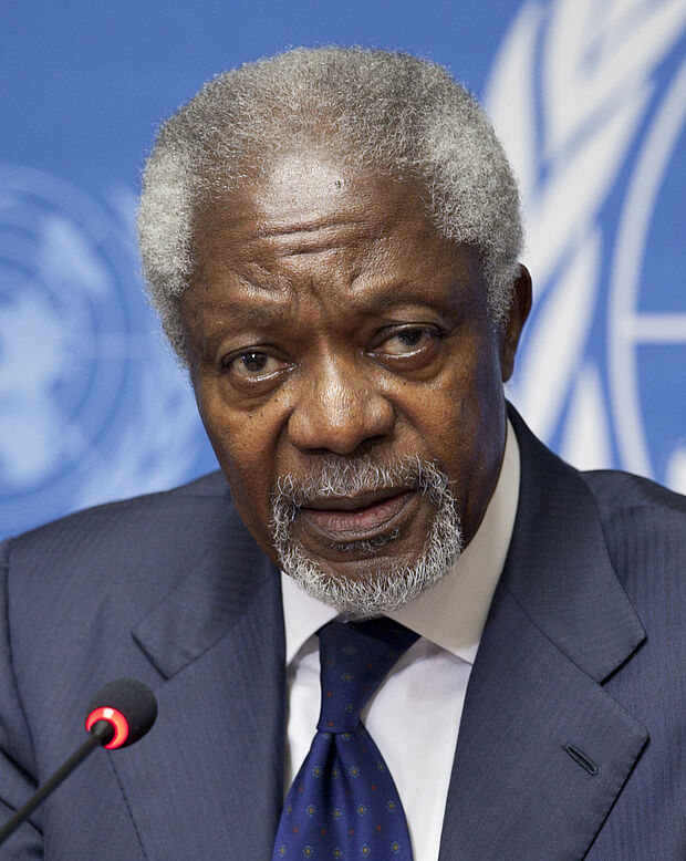 Kofi Annan, der erste Afrikaner an der Spitze der Vereinten Nationen. Foto: Wikipedia