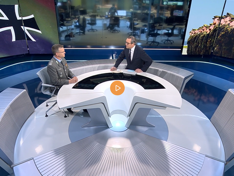 Oberst André Wüstner war gefragter Interview-Partner der Medien, so erklärte der Bundesvorsitzende auch bei "Welt TV", worauf es jetzt dringend für die Bundeswehr ankommt. Foto: Screenshot