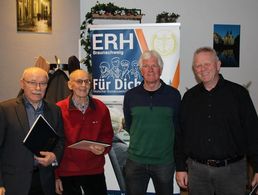 Detmar Riepegerste, Manfred Neumann, Uwe Fenger und Uwe Hoffmann. Foto: DBwV