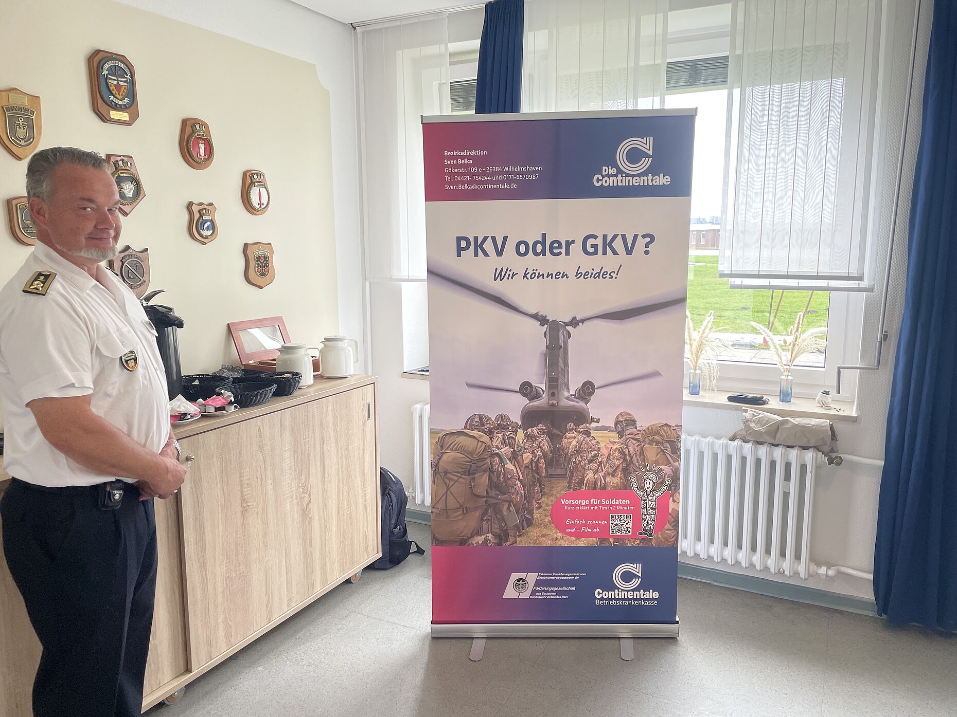 Jens Wohlgemuth sprach über Verbandsangelegenheiten. Foto: DBwV