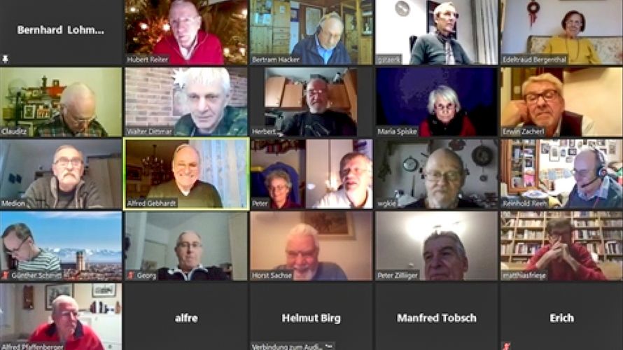 Bei der ersten digitalen Mitgliederversammlung per Videokonferenz waren 41 Mitglieder zugeschaltet. Foto: Alfred Gebhardt
