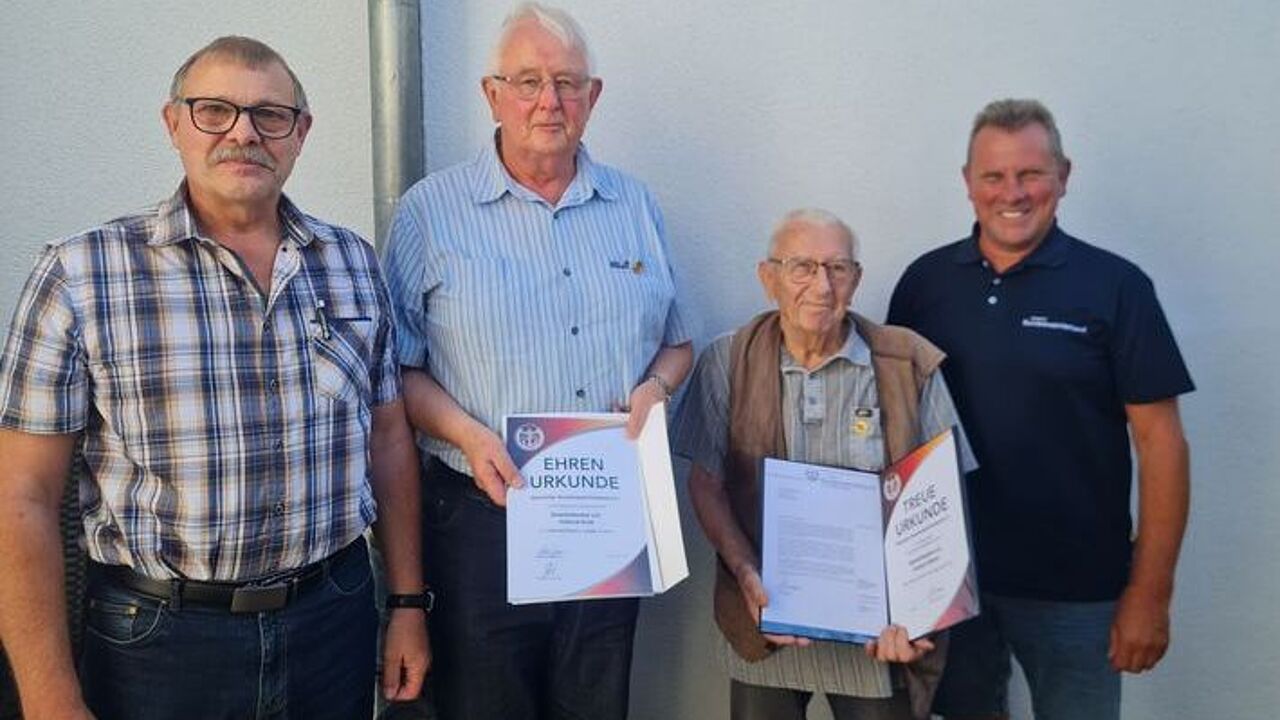 Klaus Pollmann, Eckhard Groß, Herbert Hübner und Rainer Barz. Foto: DBwV
