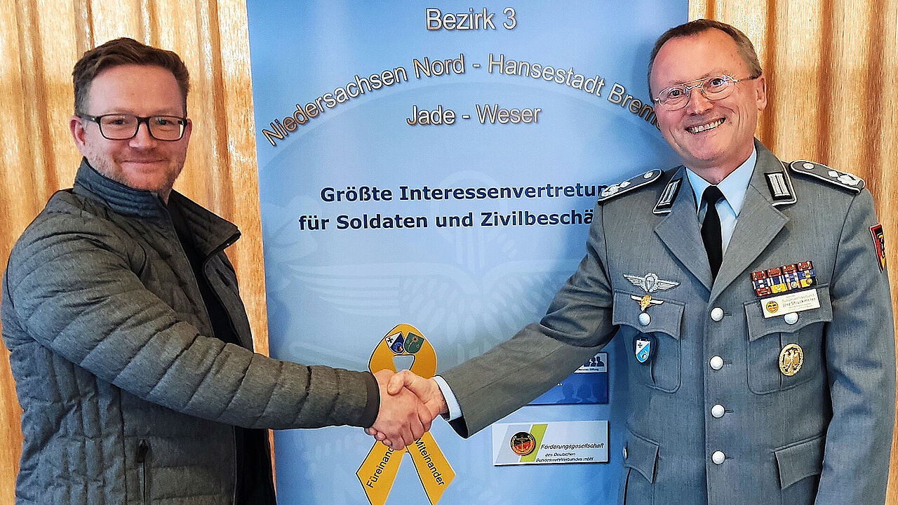 v.l.: Kliewe und Struckmeier. Foto: LV Nord