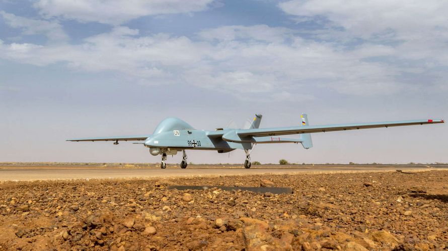 Die Anzahl der Heron 1-Drohnen für den Einsatz MINUSMA in Mali wird erhöht, wie das Verteidigungsministerium verkündet. Foto: Bundeswehr/Daniel Richter
