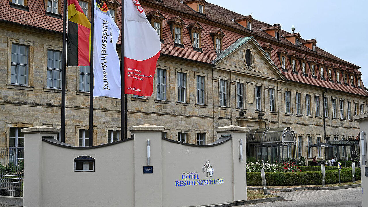 Das Welcome Hotel Residenzschloss Bamberg ist Unterkunft für viele Gäste der Landesversammlung. Foto: DBwV/Ingo Kaminsky