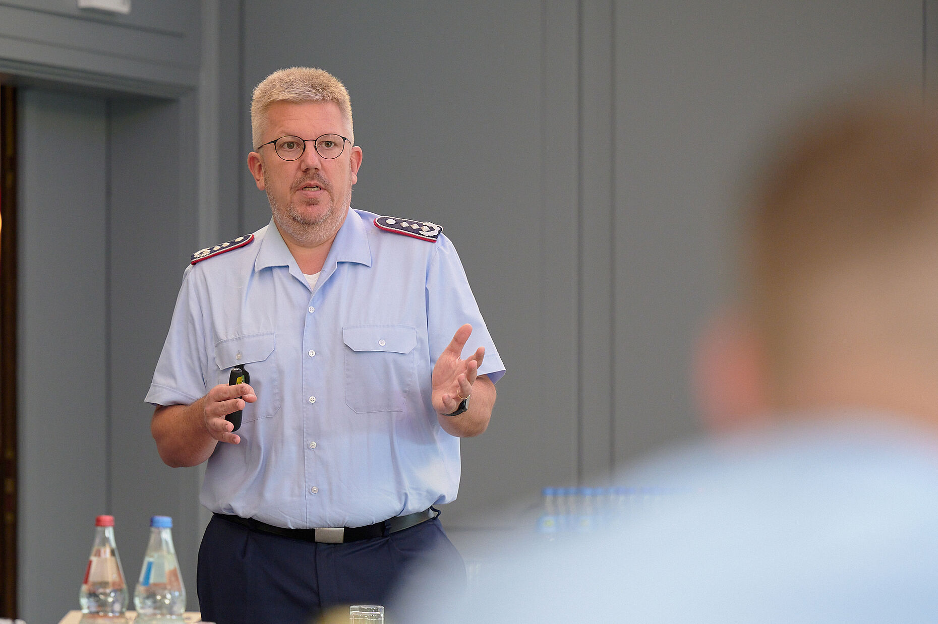 Aktuelle Aspekte der Personalführung diskutierte Oberst i.G. Thomas Buchmeier vom BAPersBw. Foto: IK