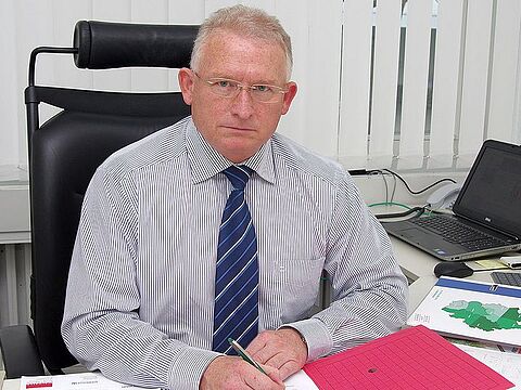 Der Vorsitzende Fachbereich Beteiligungsrechte, Oberstabsfeldwebel a.D. Andreas Hubert. Foto: DBwV
