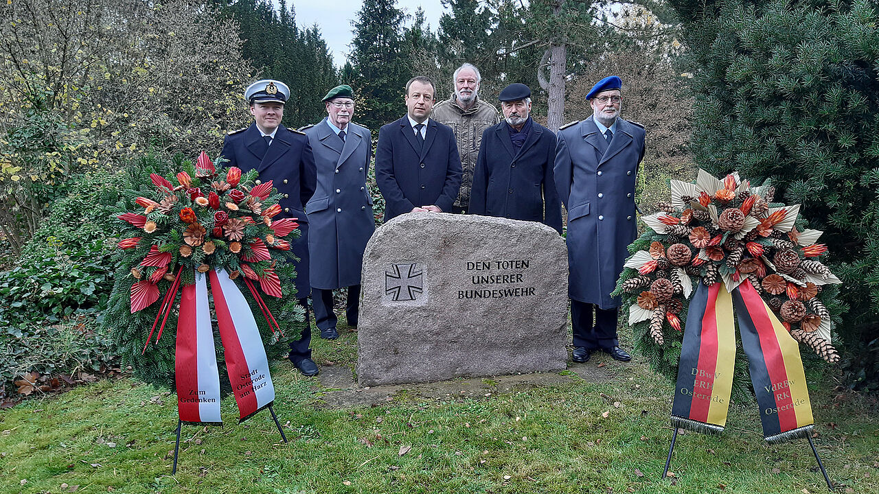 Nach einer Pandemie-bedingten Zwangspause konnte zum Volkstrauertag wieder eine Gedenkveranstaltung in Osterode durchgeführt werden. Foto: DBwV