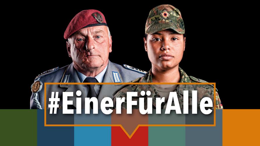 Hauptgefreiter Jil Joana Wolf und Oberstabsfeldwebel Maik Briest sind überzeugte Mitglieder des Deutschen BundeswehrVerbandes. Foto/Montage: DBwV