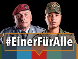 Hauptgefreiter Jil Joana Wolf und Oberstabsfeldwebel Maik Briest sind überzeugte Mitglieder des Deutschen BundeswehrVerbandes. Foto/Montage: DBwV