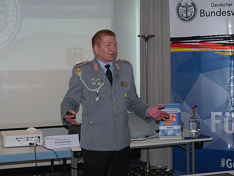 Über die Verbandspolitik informierte Gerd Dombrowski. Foto: LV Nord