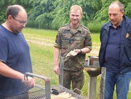 v.r.: Dirk Sommer und Christoph Fano trugen bei der Veranstaltung vor. Foto: DBwV/LV Nord