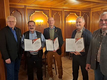 Mitgliederehrungen gab es zum Jahreswechsel bei der KERH Köln. Foto: JoHe/NoGe