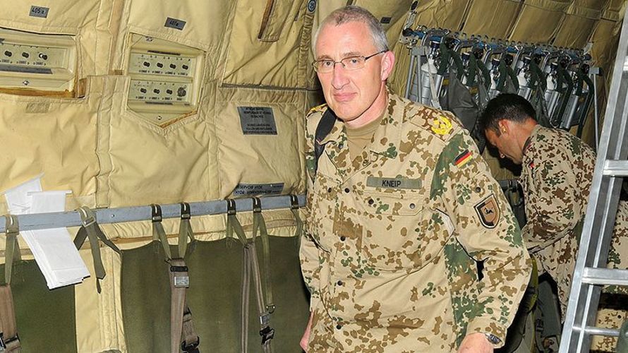 Zurück im Einsatz: Kurz nach dem Anschlag kehrte Generalmajor Markus Kneip zurück nach Afghanistan. Foto: Bundeswehr