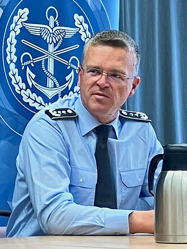 Oberst André Wüstner erläuterte Positionen des DBwV u.a. zum neuen Wehrdienst. Foto: Thomas Heinrich