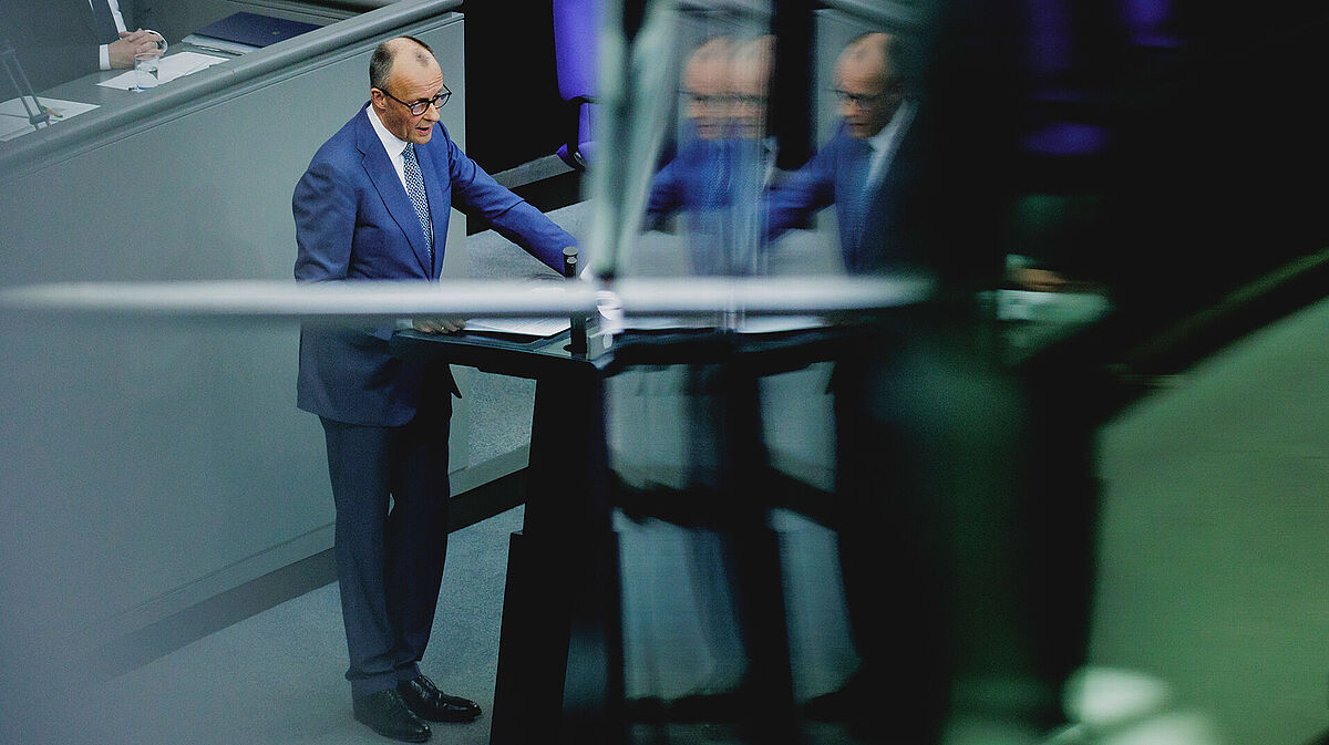 Für Bundeskanzler Friedrich Merz ist wirtschaftliche Stärke der Schlüssel zu mehr Sicherheit in Europa. Foto: picture alliance/photothek.de/Florian Gaertner
