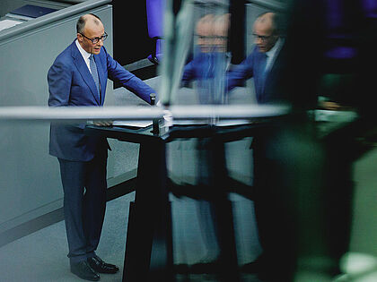 Für Bundeskanzler Friedrich Merz ist wirtschaftliche Stärke der Schlüssel zu mehr Sicherheit in Europa. Foto: picture alliance/photothek.de/Florian Gaertner