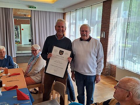 Jürgen Rahlf wurde durch Ulf Brandt ausgezeichnet (von links). Foto: DBwV