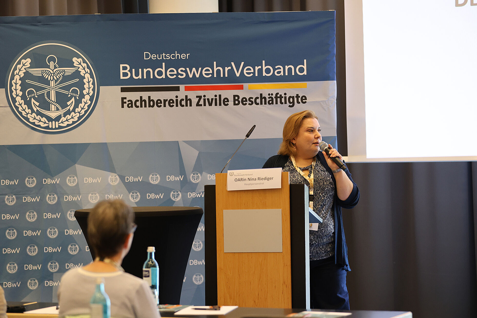 Nina Riedinger, DBwV-Fraktion im HPR beim BMVg. Foto: DBwV/Eva Krämer