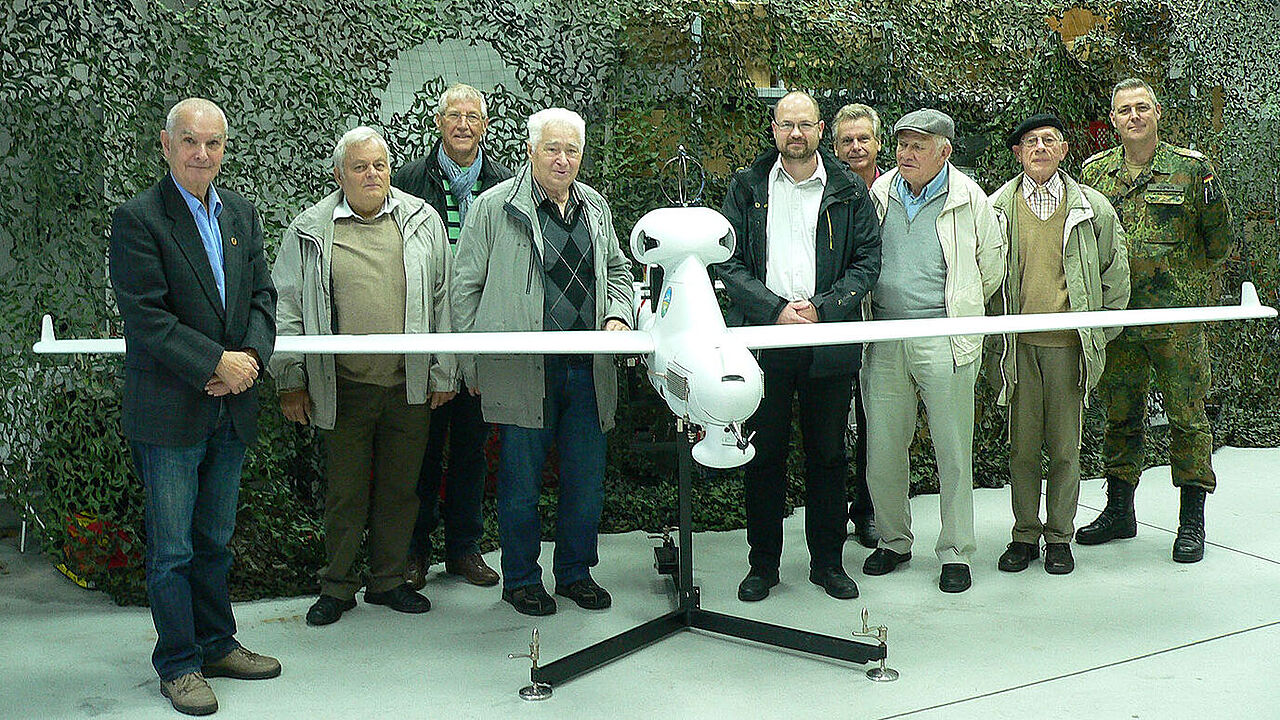 Im Simulationszentrum der Heeresaufklärer mit Aufklärungsdrohne Luna. Foto: Hartmut Schlieben