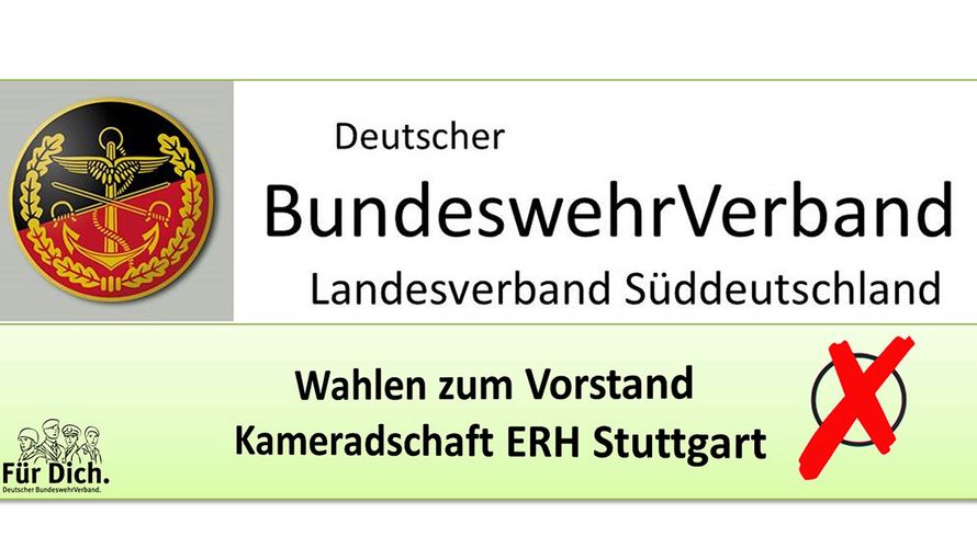 Die Kameradschaft ERH Stuttgart hat wieder einen voll einsatzbereiten Vorstand. Bild: DBwV