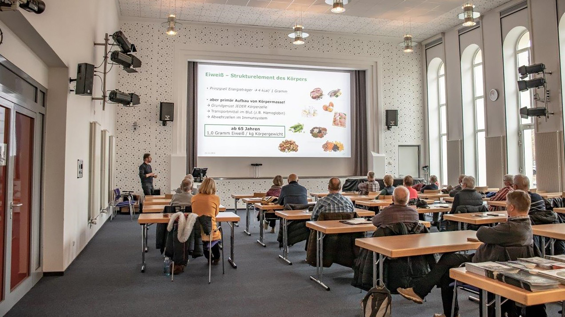Die Zusammenhänge zwischen Ernährung und Gesundheit wurden im Vortrag des Deutschen Instituts für Ernährungsforschung nochmals deutlich herausgestellt. Foto: DIfE Susann C. Ruprecht