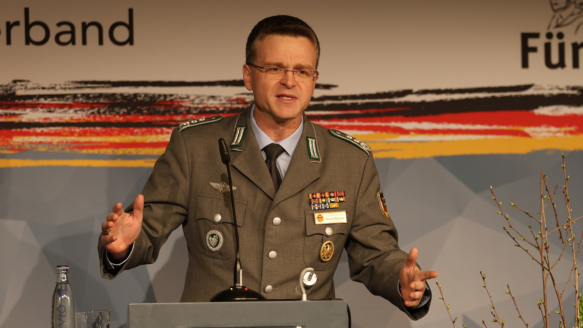 Oberst André Wüstner, Bundesvorsitzender des Deutschen BundeswehrVerbandes. Foto: DBwV/Sarina Flachsmeier