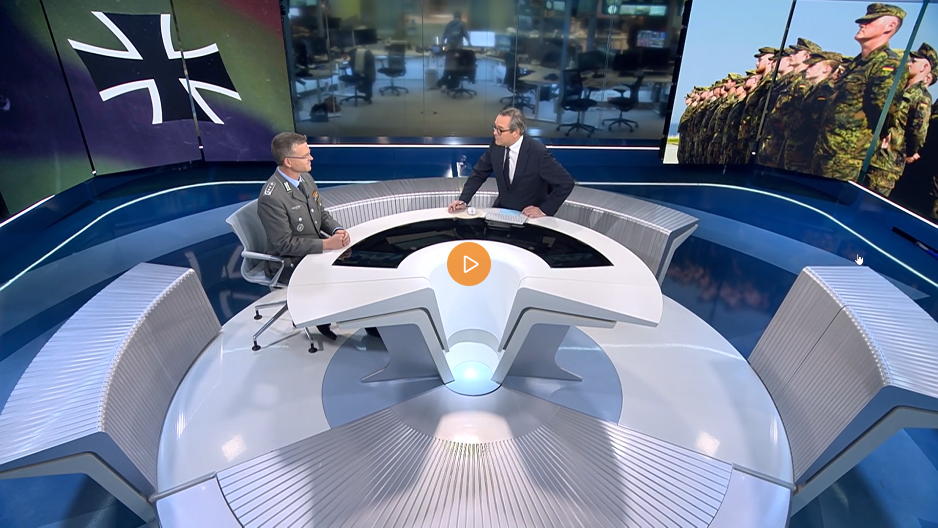 Oberst André Wüstner war gefragter Interview-Partner der Medien, so erklärte der Bundesvorsitzende auch bei "Welt TV", worauf es jetzt dringend für die Bundeswehr ankommt. Foto: Screenshot