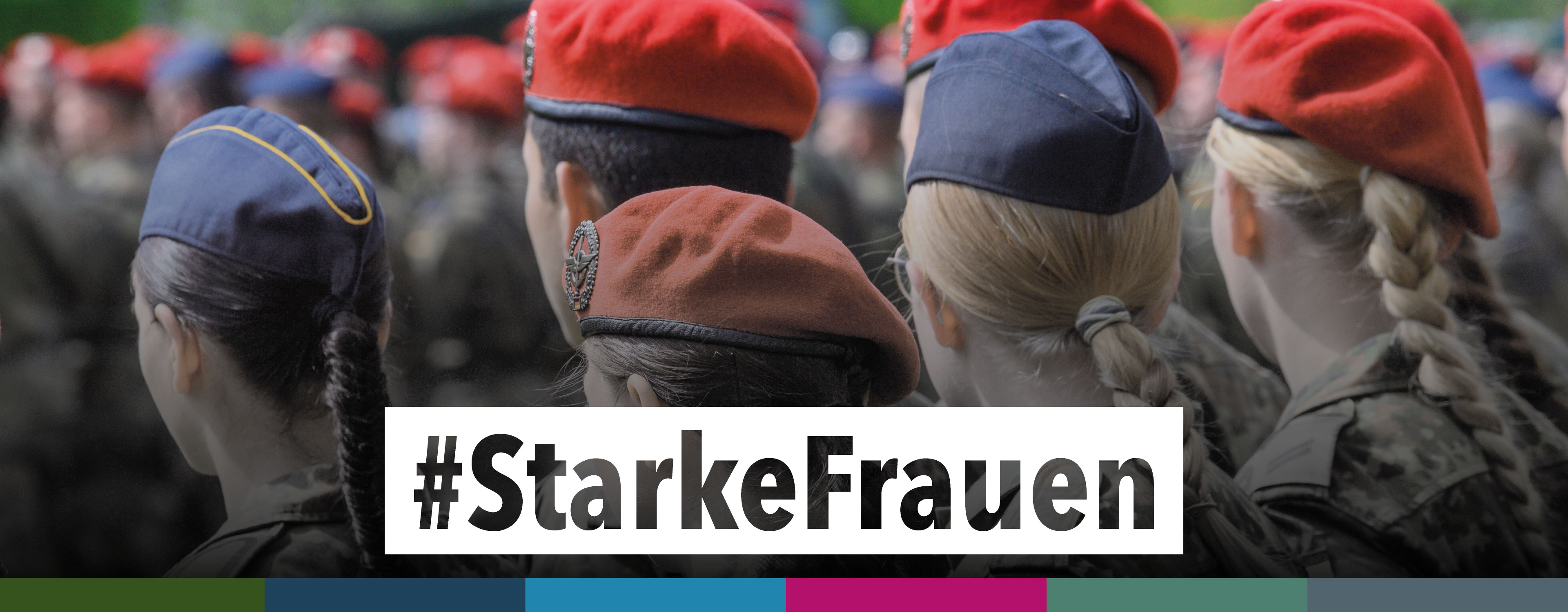 #StarkeFrauen - Übersichtsseite zum Thema "Starke Frauen in der Bundeswehr". Foto: dpa/Klaus-Dietmar Gabbert